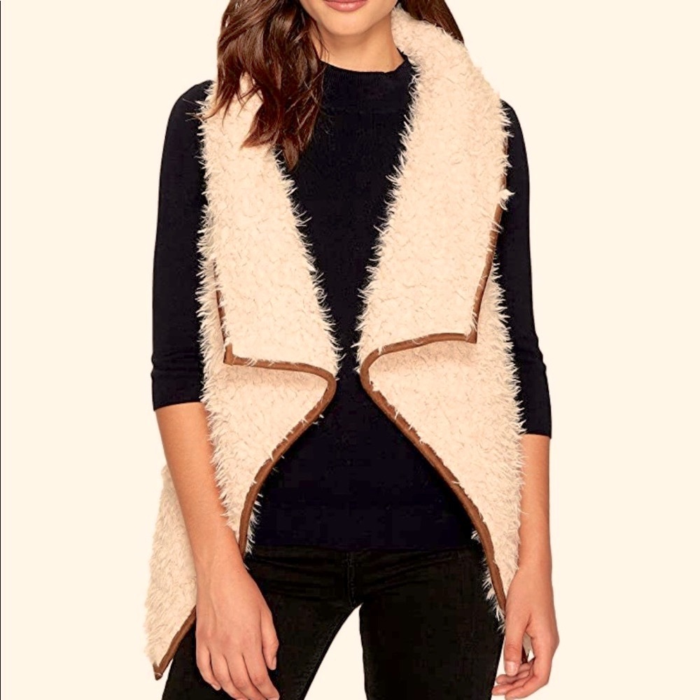NWT BB Dakota Sherpa Sweater Vest S